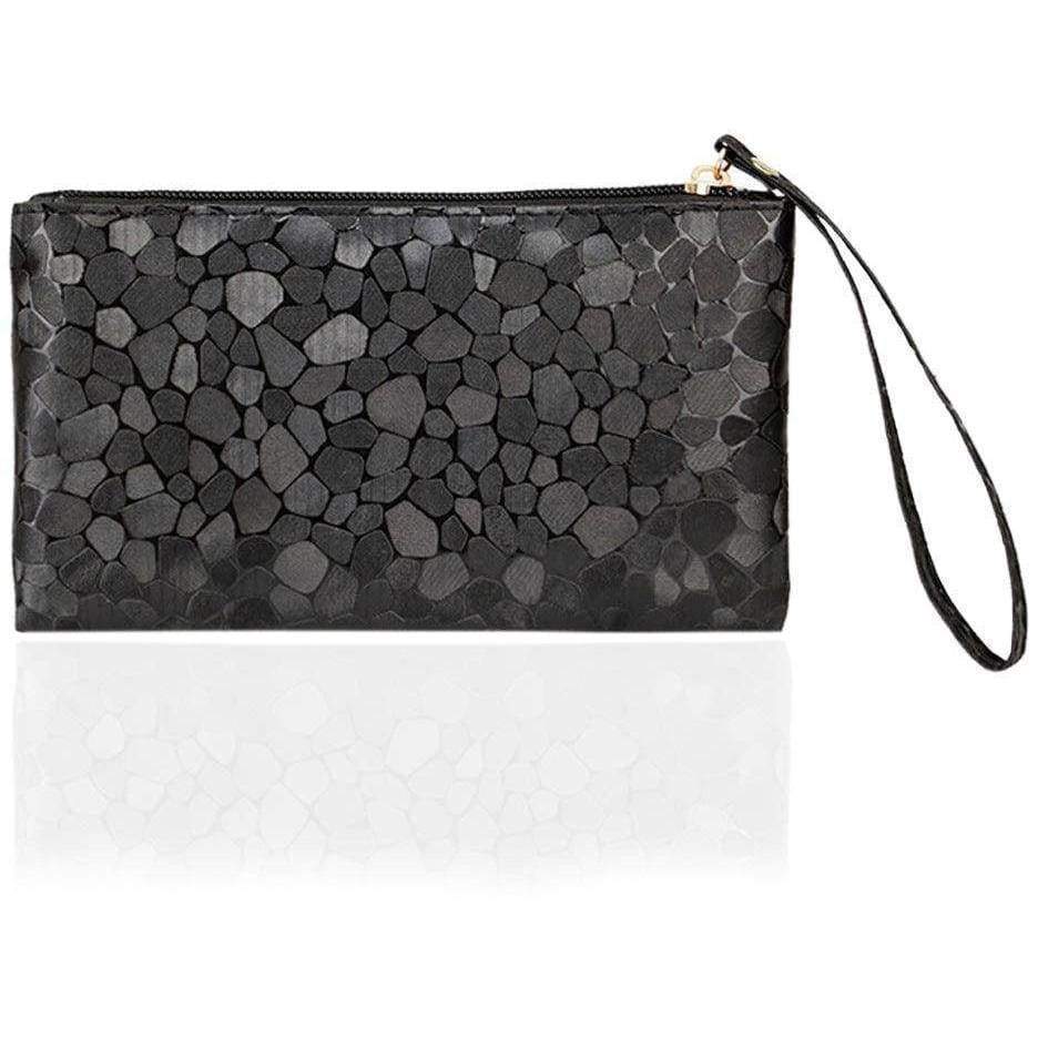 New Ladies Clutch Purse Pouch Small Zipped Bag Metallic - Clutch Bags by Fashion Accessories