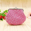 New Ladies Girls Floral Large Coin Purse Mini Wallet Sweet Gift Stocking Filler - Pink