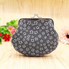New Ladies Girls Floral Large Coin Purse Mini Wallet Sweet Gift Stocking Filler - Grey