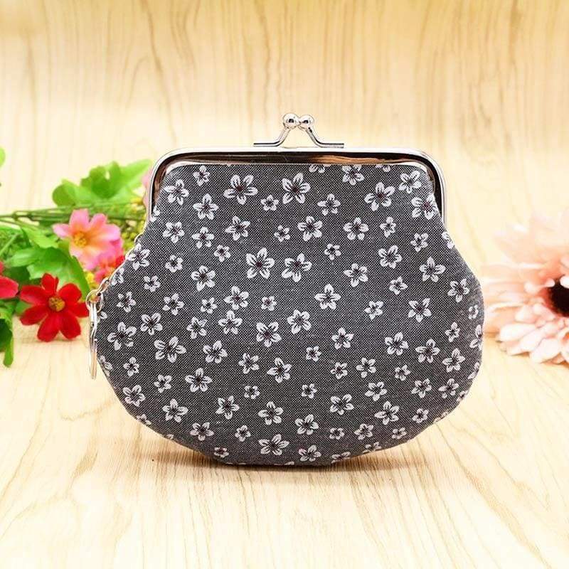 New Ladies Girls Floral Large Coin Purse Mini Wallet Sweet Gift Stocking Filler - Large Coin Purse by Fashion Accessories