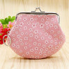 New Ladies Girls Floral Large Coin Purse Mini Wallet Sweet Gift Stocking Filler - Light Pink