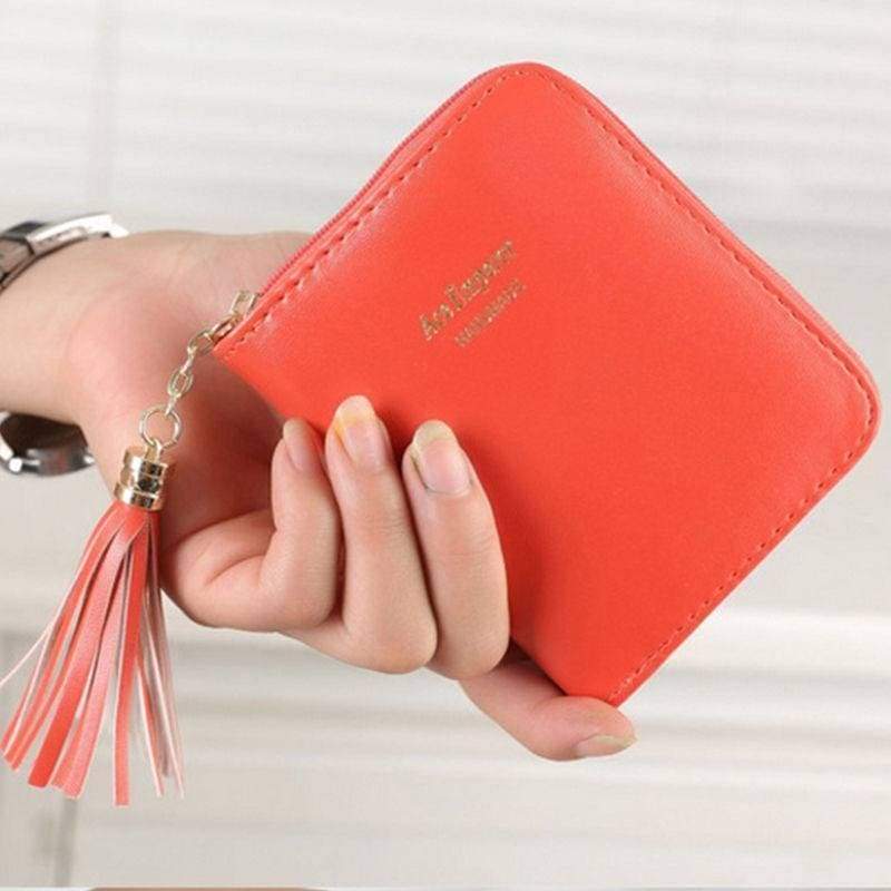 Girls Card Notes wallet with Tassle Charm - Purses and Wallets by Fashion Accessories