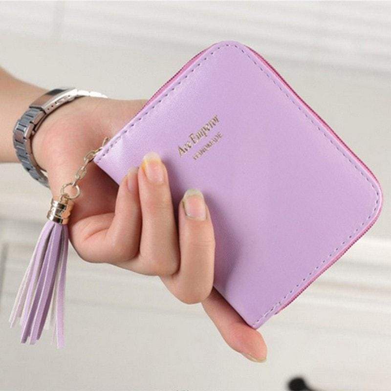 Girls Card Notes wallet with Tassle Charm - Purses and Wallets by Fashion Accessories