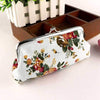 Ladies Vintage Style Long Floral Coin Purse - White