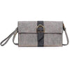 New Ladies Womens Quality Large Clutch Bag Shoulder Handbag Evening Bags - Grey