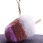 Novelty Ice Lolly Handbag Charms Fluffy Fun Keyrings Rear Mirror Pom Pom - Bag Charms & Keyrings by Fashion Accessories