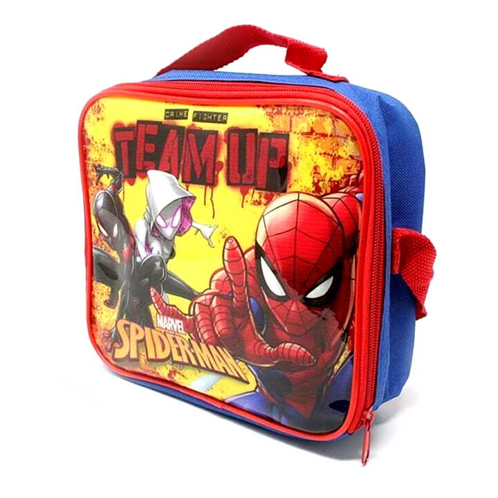 Official Spiderman Team Up Insulating Lunch Bag - Lunch Boxes & Totes by Marvel Spider-Man