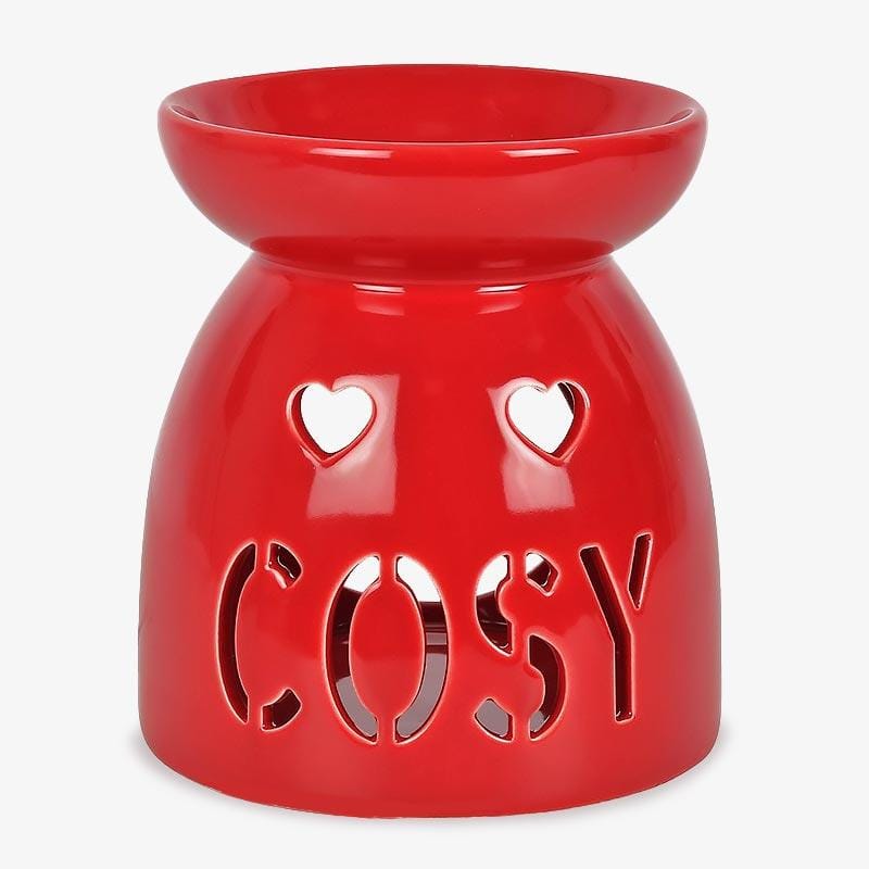 Red Cosy Wax Melt Burner Gift Set Christmas - Oil Burner & Wax Melters by Jones Home & Gifts