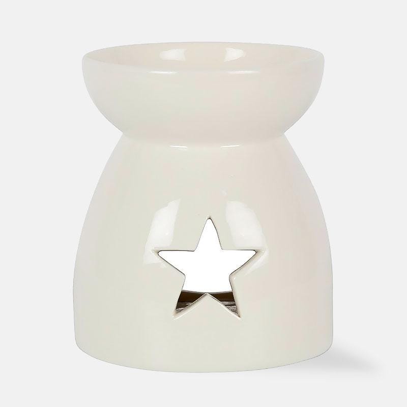 White Star Cut-Out Oil Burner Wax Warmer - Oil Burner & Wax Melters by Spirit of equinox