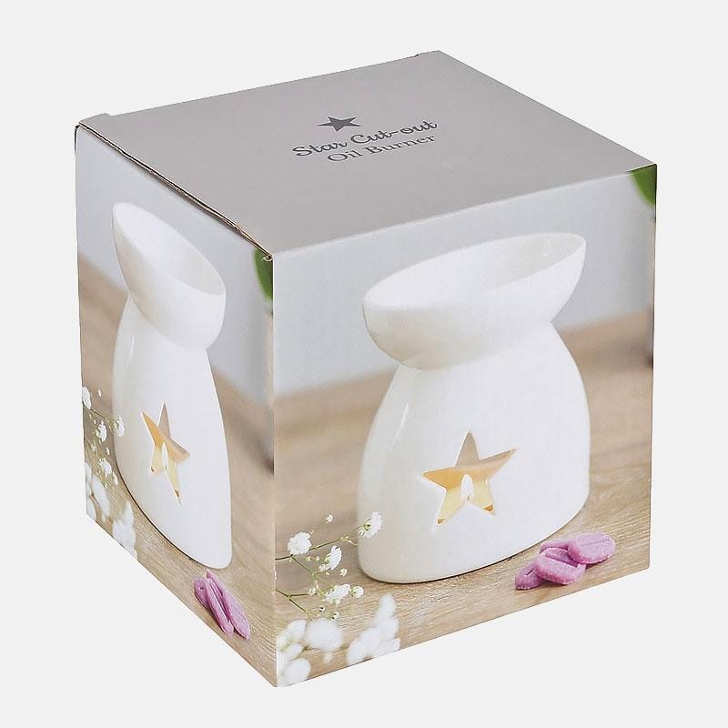 White Star Cut-Out Oil Burner Wax Warmer - Oil Burner & Wax Melters by Spirit of equinox