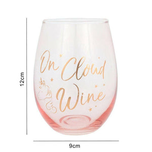 The Fashion Gift Shop: On Cloud Wine Stemless Drinking Glass by Jones Home & Gifts, Stemless Wine Glass