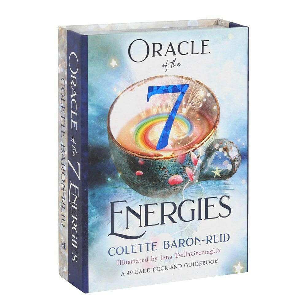 Oracle of the 7 Energies oracle card deck box front with 7 energies and title text