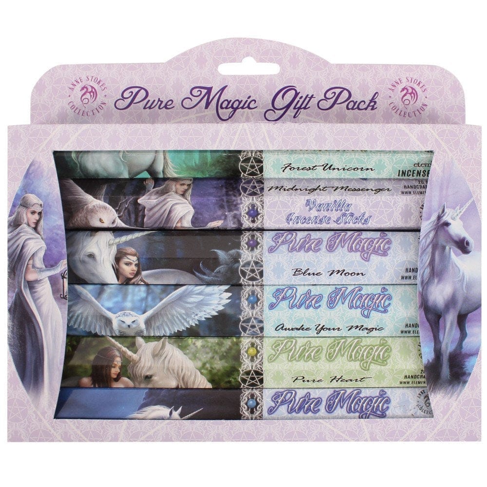 Pack of 6 Pure Magic Incense Gift Pack by Anne Stokes 120 Sticks - Incense Sticks by Anne Stokes