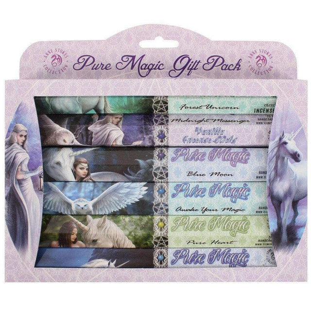 The Fashion Gift Shop: Pack of 6 Pure Magic Incense Gift Pack by Anne Stokes 120 Sticks by Anne Stokes, Incense Sticks