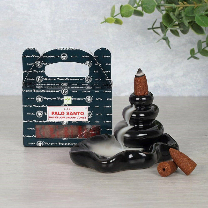 The Fashion Gift Shop: Palo Santo Backflow Incense Cones by Satya by Satya, Backflow Cones