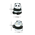 Panda Bear - Brown Bear Pin Badges Sets - Pin Badges by Fashion Accessories