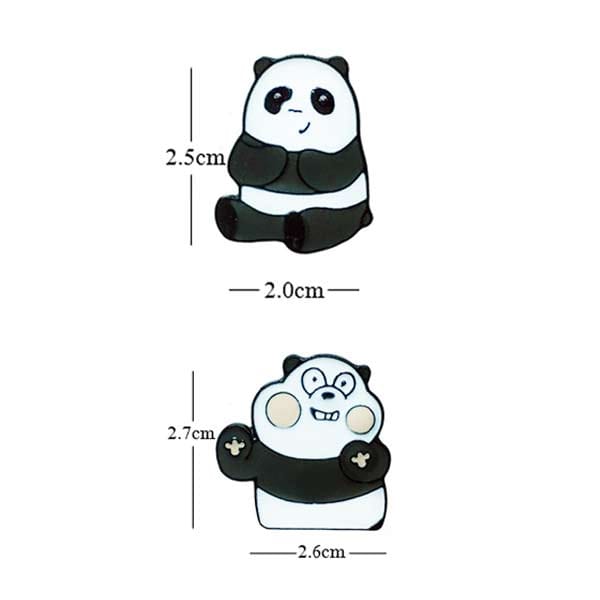 Panda Bear - Brown Bear Pin Badges Sets - Pin Badges by Fashion Accessories