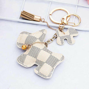 The Fashion Gift Shop: Scottie Terrier Dog Puppy Scottish Patchwork Keyring Handbag Charm by Fashion Accessories, Bag Charms & Keyrings