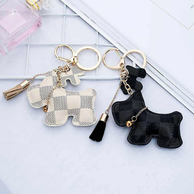 The Fashion Gift Shop: Scottie Terrier Dog Puppy Scottish Patchwork Keyring Handbag Charm by Fashion Accessories, Bag Charms & Keyrings