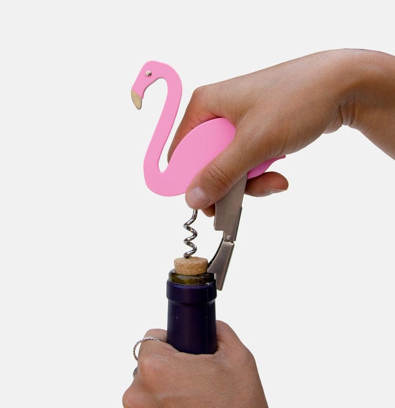 Pink Flamingo Bottle Opener and Corkscrew - Bottle Openers by Suck UK