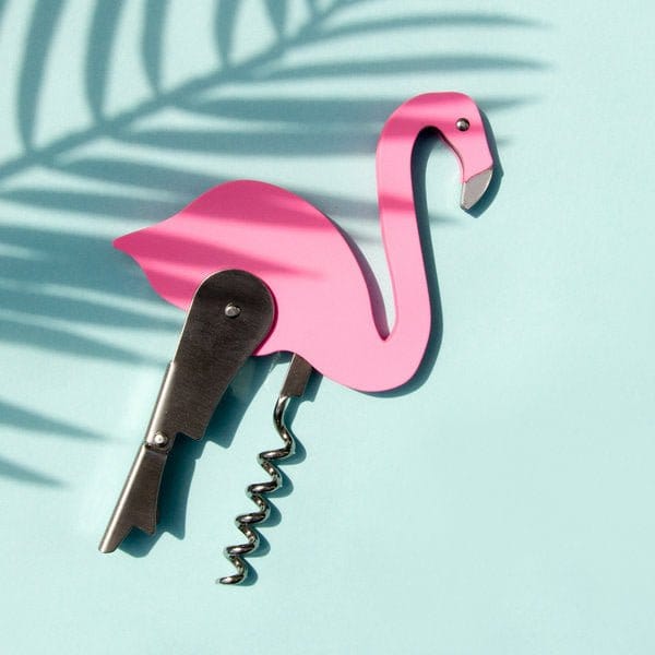 Pink Flamingo Bottle Opener and Corkscrew - Bottle Openers by Suck UK