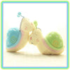 Plush Snail Soft Toy Rear View Mirror Large Bag Charm Keyring Cute Gift - Green