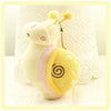 Plush Snail Soft Toy Rear View Mirror Large Bag Charm Keyring Cute Gift - Yellow