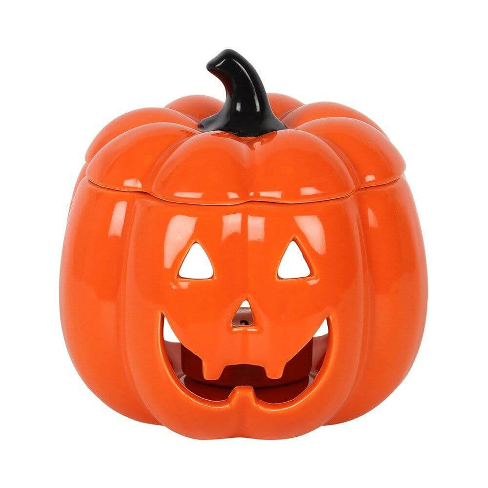 The Fashion Gift Shop: Pumpkin Orange Jack - O - Lantern Oil Burner - Wax Melt Warmer by Spirit of equinox, Oil Burner & Wax Melters