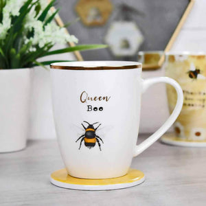 The Fashion Gift Shop: Queen Bee Mug and Coaster Gift Set by Jones Home & Gifts, Mugs and Cups