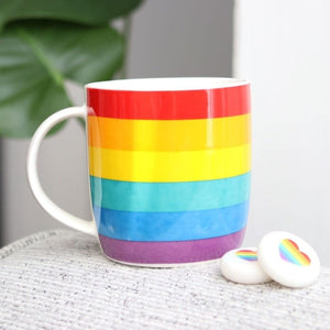 Rainbow Ceramic Pride Mug - Mugs and Cups by Jones Home & Gifts