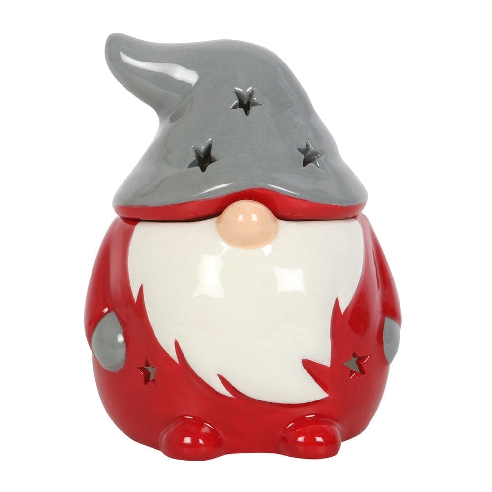 Red and Grey Gonk Oil Burner, Wax Melt Warmer Christmas Decor - Oil Burner & Wax Melters by Jones Home & Gifts