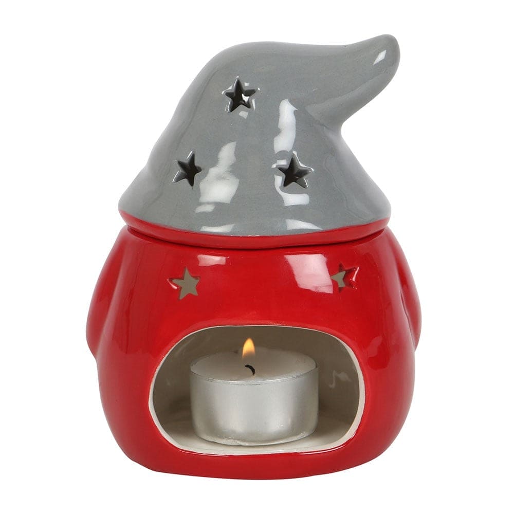 Red and Grey Gonk Oil Burner, Wax Melt Warmer Christmas Decor - Oil Burner & Wax Melters by Jones Home & Gifts