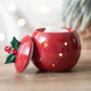 Red Bauble Oil Burner, Wax Melt Warmer Christmas Decor - Oil Burner & Wax Melters by Jones Home & Gifts