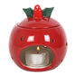 Red Bauble Oil Burner, Wax Melt Warmer Christmas Decor - Oil Burner & Wax Melters by Jones Home & Gifts