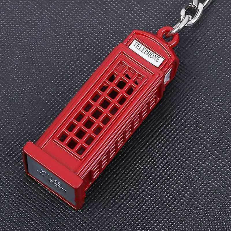 The Fashion Gift Shop: Red London Telephone Box Keyring Retro Phone Box Keychain Novelty Gift by Fashion Accessories, Bag Charms & Keyrings