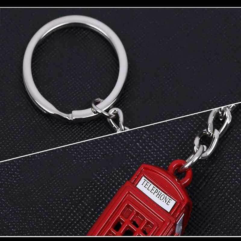 The Fashion Gift Shop: Red London Telephone Box Keyring Retro Phone Box Keychain Novelty Gift by Fashion Accessories, Bag Charms & Keyrings