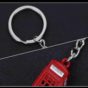 The Fashion Gift Shop: Red London Telephone Box Keyring Retro Phone Box Keychain Novelty Gift by Fashion Accessories, Bag Charms & Keyrings