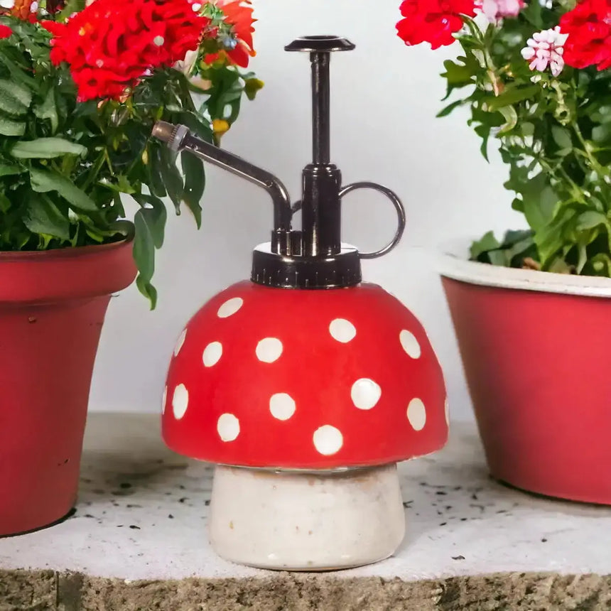 The Fashion Gift Shop: Red Mushroom Plant Mister by Sass and Belle, Plant Mister