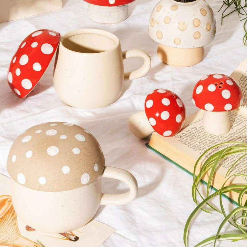 The Fashion Gift Shop: Mushroom Condiments, Salt and Pepper Shakers, and Adorable Tableware 🍄 by Sass and Belle, Cruet Sets