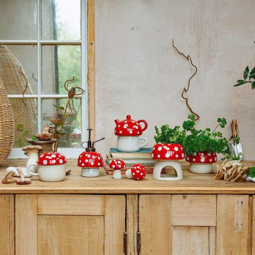 The Fashion Gift Shop: Red Mushroom Tea For One By Sass and Belle by Sass and Belle, Mugs and Cups