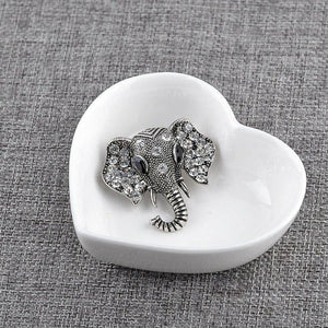 The Fashion Gift Shop: Retro Elephant Brooch Crystal Charm by Fashion Accessories, Brooches & Lapel Pins