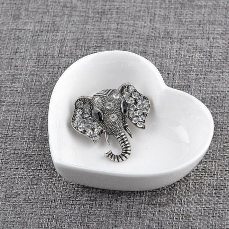 The Fashion Gift Shop: Retro Elephant Brooch Crystal Charm by Fashion Accessories, Brooches & Lapel Pins