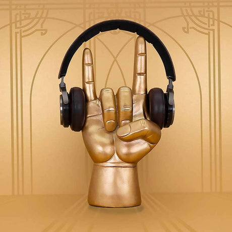The Fashion Gift Shop: Rock On Headphone Stand with Gift Box for Music Lovers by Luckies, Headphone Holder