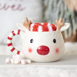 Rudolph Reindeer Mug and Socks Set - Mugs and Cups by Jones Home & Gifts