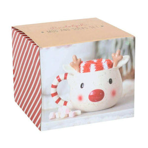The Fashion Gift Shop: Rudolph Red Nose Reindeer Christmas Mug and Socks Gift Set by Jones Home & Gifts, Mugs and Cups