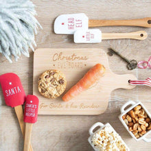 Christmas spatula set with white Head Elf and white Little Elf silicone heads