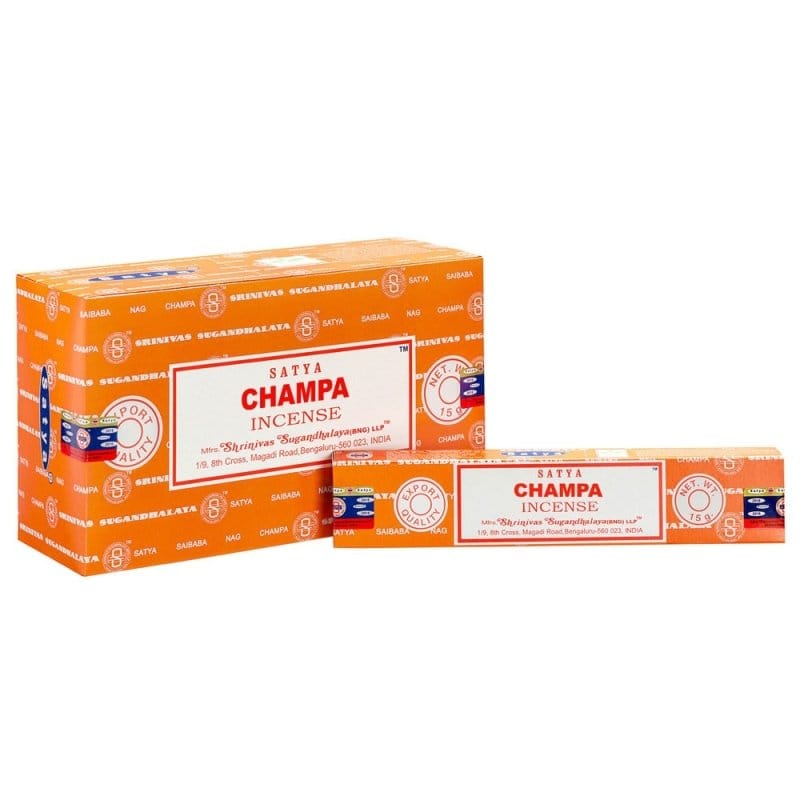 Satya Champa Incense Sticks - Spicy Floral Scent - Incense Sticks by Satya