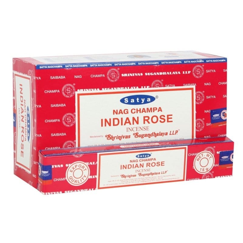 Satya Nag Champa Indian Rose Incense Sticks - Incense Sticks by Satya