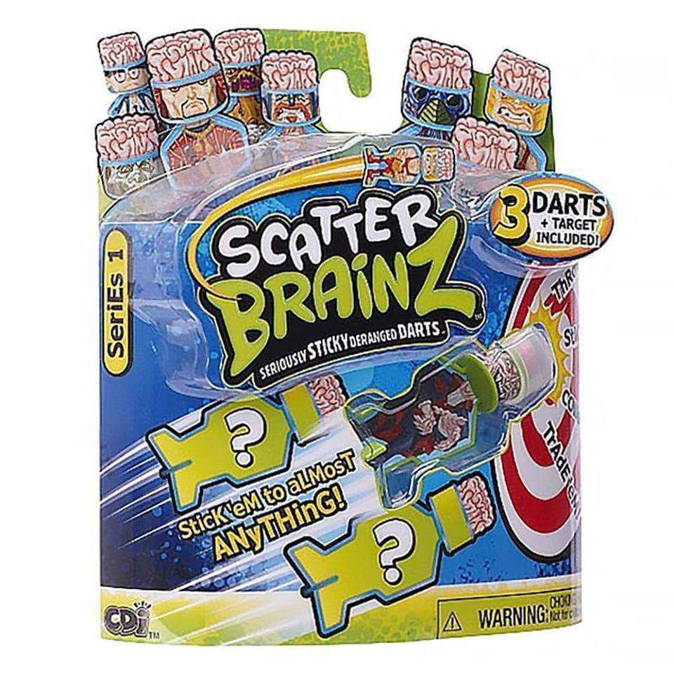 Scatter Brainz Toy 3 Darts And Target Children's Games Stocking Fillers - Toys by Scatter Brainz