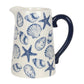Seashell Ceramic Flower Jug Vase 17cm - Flower Jugs by Jones Home & Gifts
